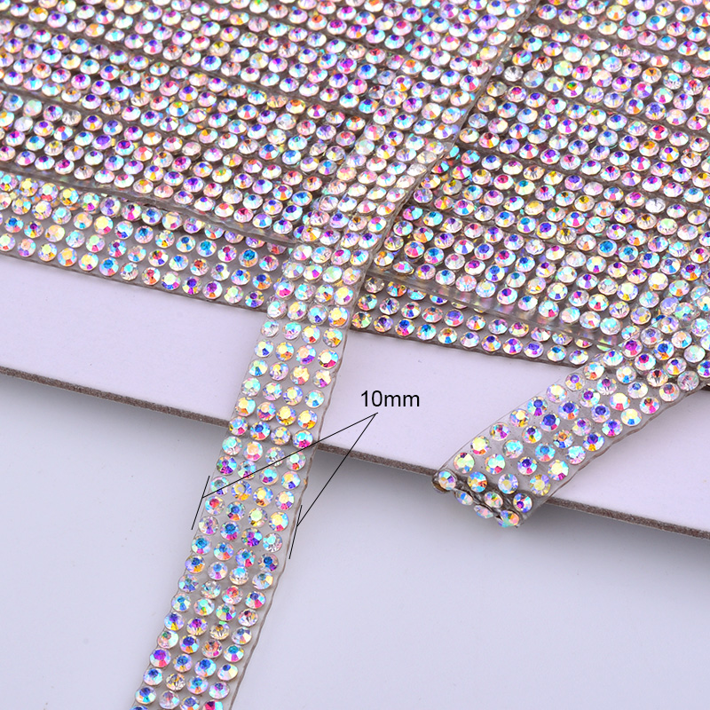 JUNAO 5Yard Crystal AB Rhinest - Crystal Mesh Fabric recension och pris