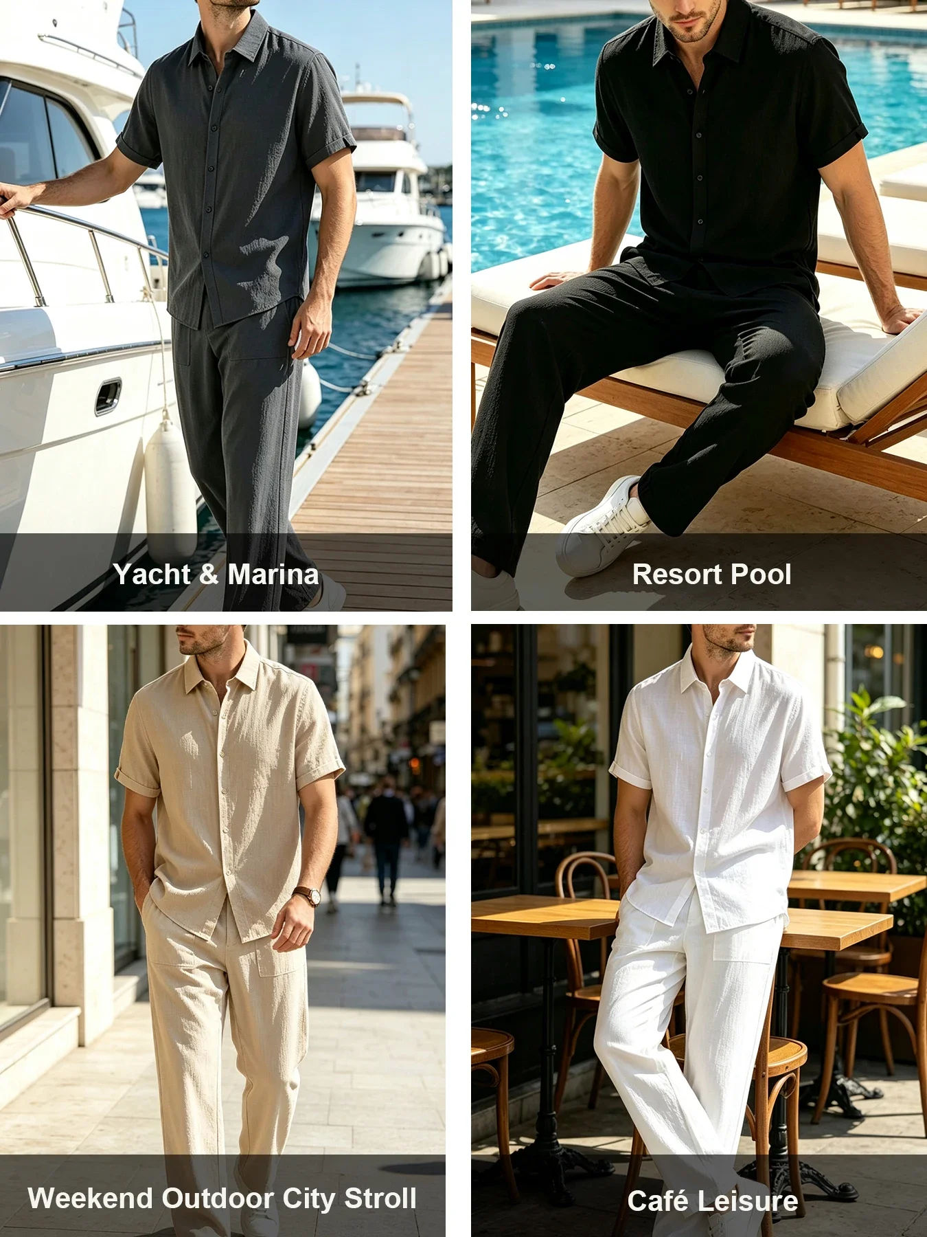 Men Summer Vacation Outfit 2 P - Embellish Knit recension och pris