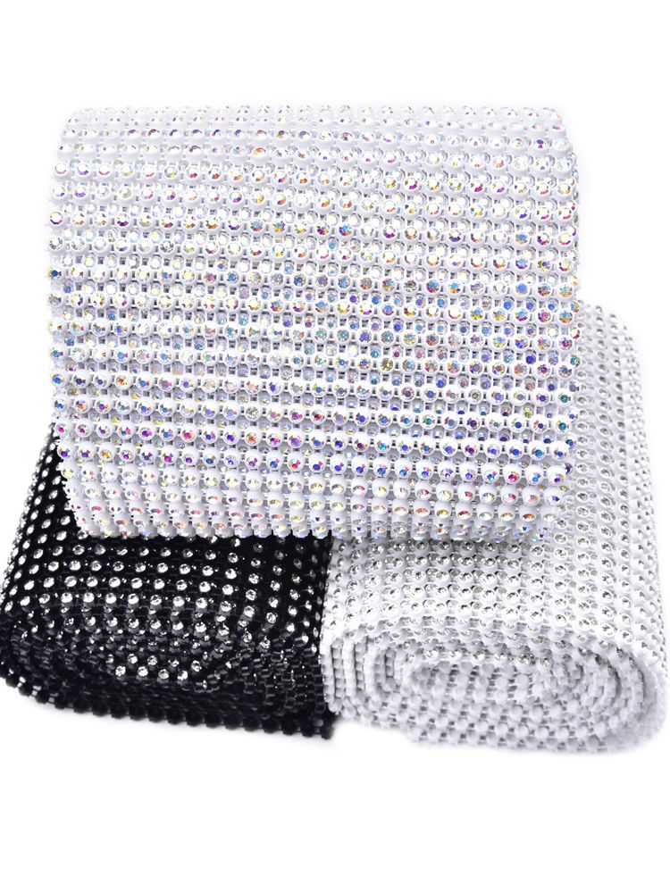 24 Rows Crystal Diamond Mesh T - Crystal Mesh Fabric recension och pris