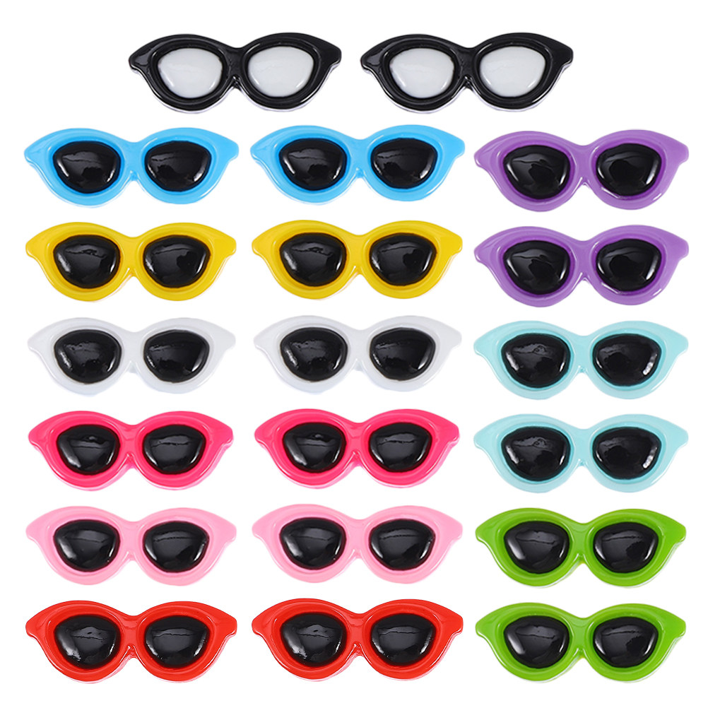 20Pcs Half-Round Mini Sunglass - Embellishments For Scrapbooking recension och pris